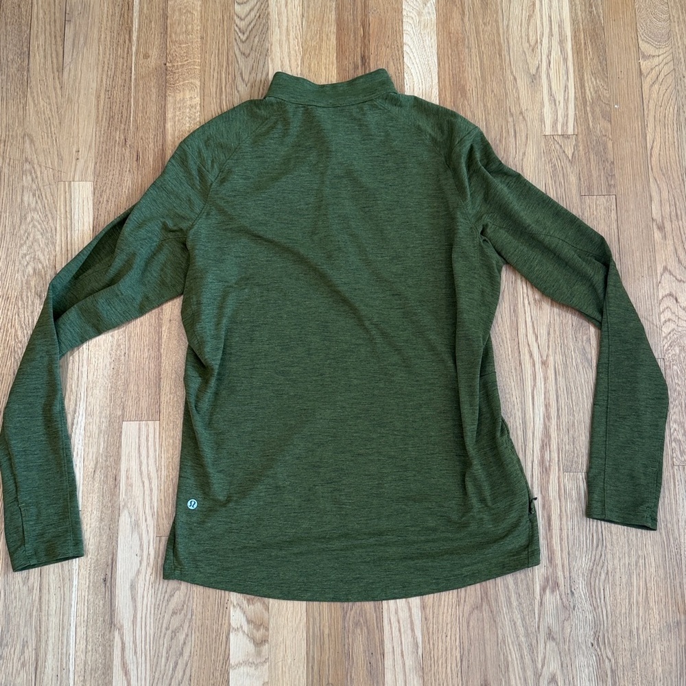 Men’s green Lululemon Metal Vent Tech Half-Zip size large EUC - Picture 4 of 10